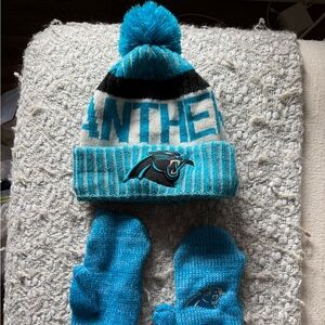 Carolina Panthers Beanie and Gloves
